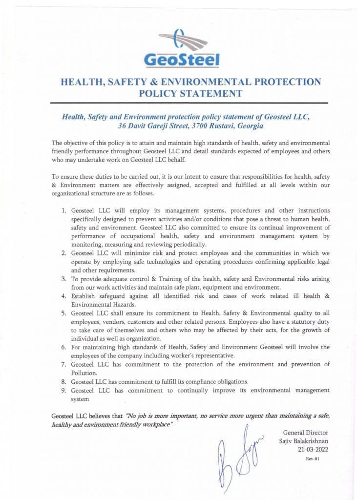 HSE Policy